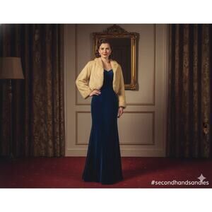 Vintage Borgana Faux Fur Bolero Jacket - Mid-Century Glamour Needs Cleaned